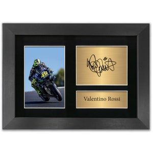 Valentino Rossi Autograph Photo Superbikes MotoGP Signed A4 Printed Reproduction Print Picture Display No11