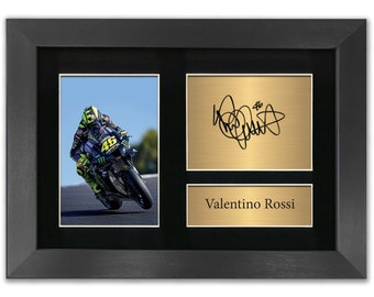 Valentino Rossi Autograph Photo Superbikes MotoGP Signed A4 Printed Reproduction Print Picture Display No11