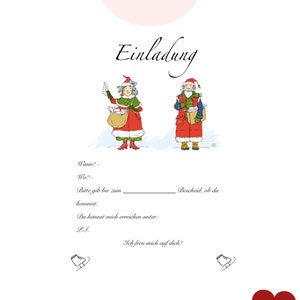 Faire-part de Noël • Carton d'invitation à télécharger • Faire-part de Noël à imprimer