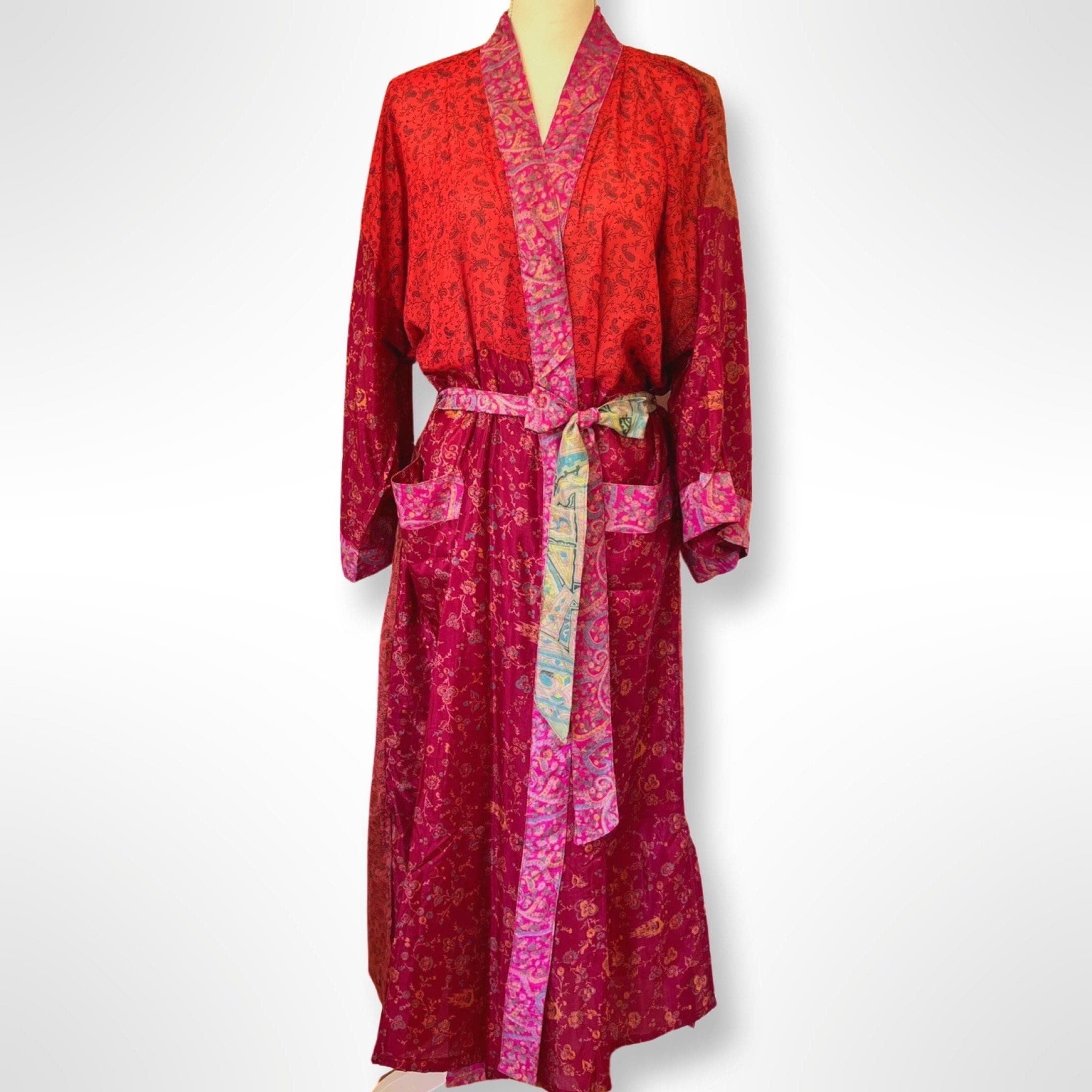 Sari Robe Luxe Silk Sari Robe - (perfect Mom, Sister, Wife, Bridesmaid Gift) - Etsy