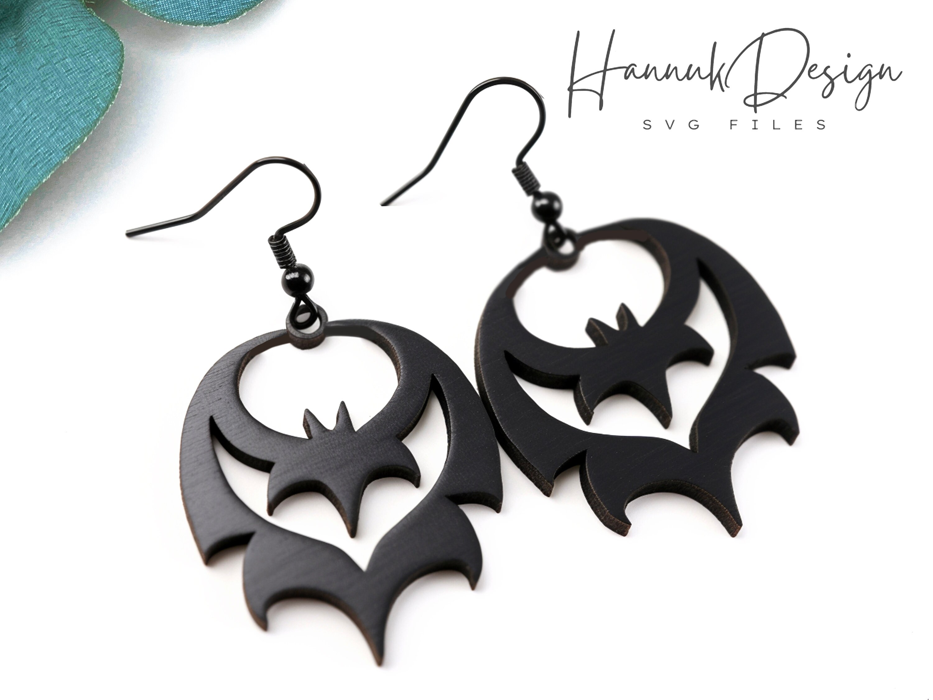 Boucles D'Oreilles Chauve-Souris Batman - Style Vampire Nuit Créature - Argenté - Dormeuses - Neuf