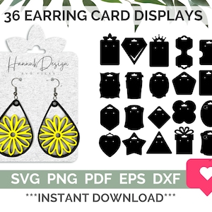 Minimal Jewelry Display Cards, Custom Earring Display Cards, Editable  Earring Cards, DIY Jewelry Display Cards 