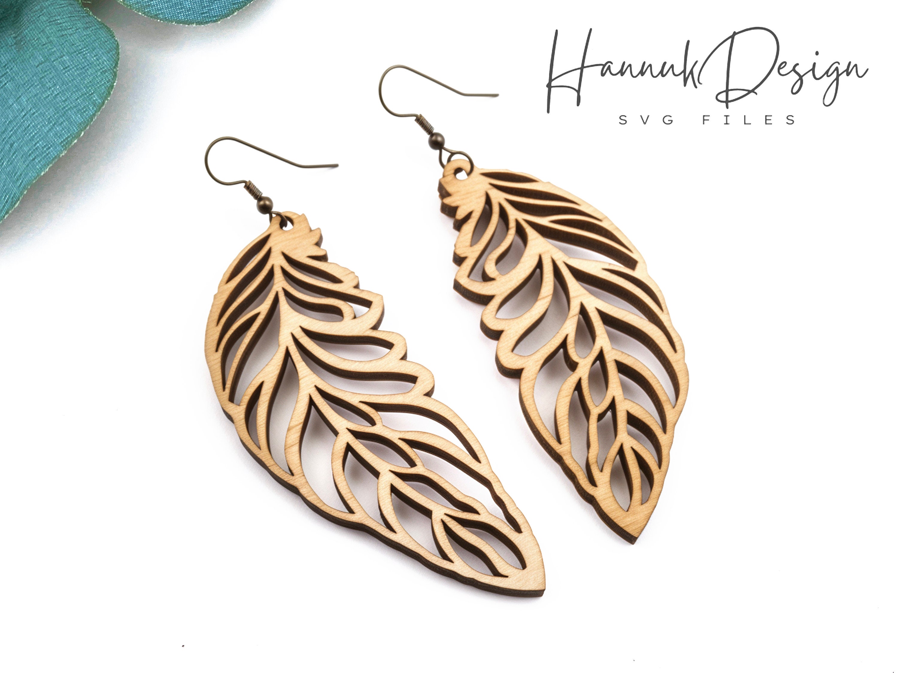 Sunflower Drop Blank Wood Earrings. DIY jewelry. Unfinished laser cut –  Wicked Gold