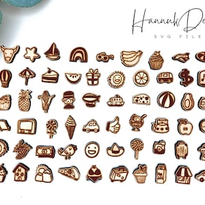 Stud Earring Svg Bundle Laser Cut File for Glowforge, Wood earring svg, Cute Stud Earrings Svg, Template Instant Download