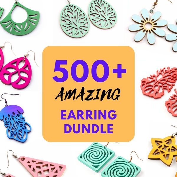 500+ boucle d'oreille Svg Bundle, incroyable ensemble de boucles d'oreille Svg Laser Cut fichiers, Boho, géométrique, Floral, minimaliste, orné boucles d'oreilles téléchargement numérique