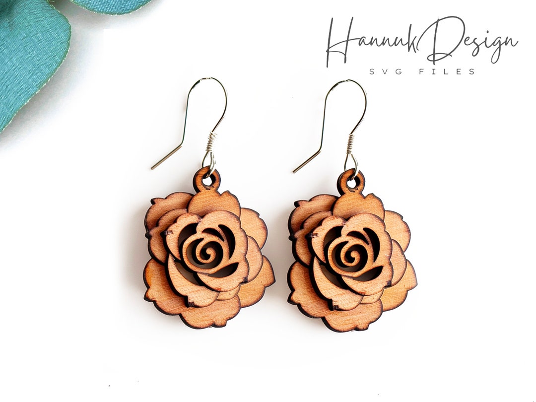 ralagan ララガン colomn wood earrings brown