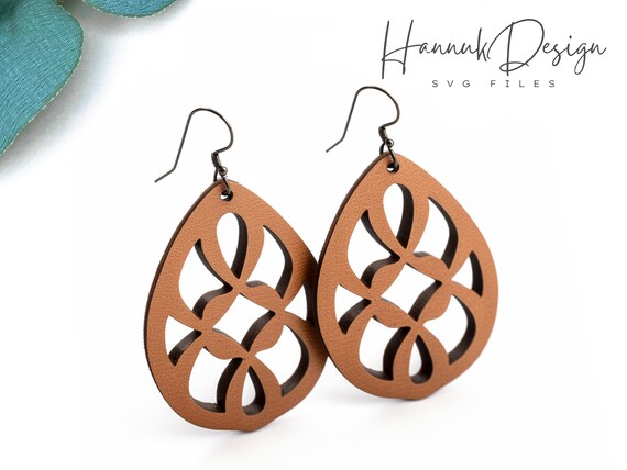 Cricut Maker Cricut Leather Heart Earrings Diamond Shape With Boho
