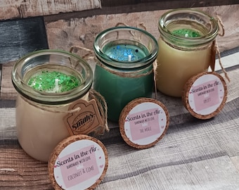 Jar candles / FREE GIFT / Free delivery / various scents / amazing scents / long lasting candles