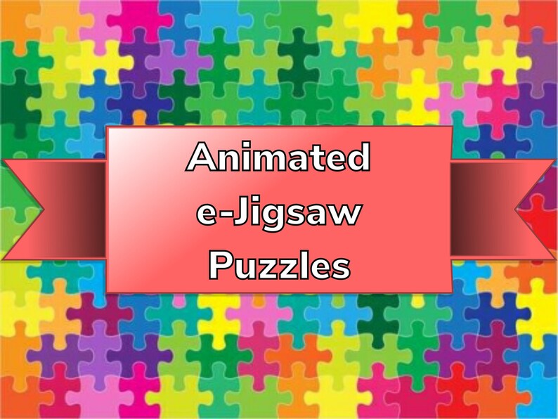 Jigsaw Puzzle Animated Jigsaw Puzzle Adult Jigsaw Puzzles Etsy