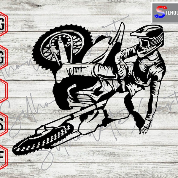 Motocross svg, Dirt Bike svg, Mud Life svg - Cricut, CNC, Laser, Vinyl Cutter, Decal Sticker, T-Shirt File.