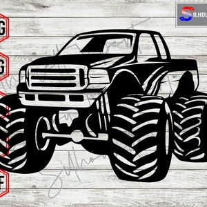 Monster Truck svg, Truck svg, Boy Truck svg - Clipart, Silhouette, Cricut, CNC, Laser, Decal Sticker, T-Shirt File.