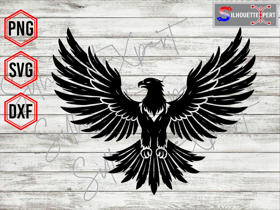 Wide Spread Wings Eagle Svg, Flying Eagle Svg, Bald Eagle Svg ...