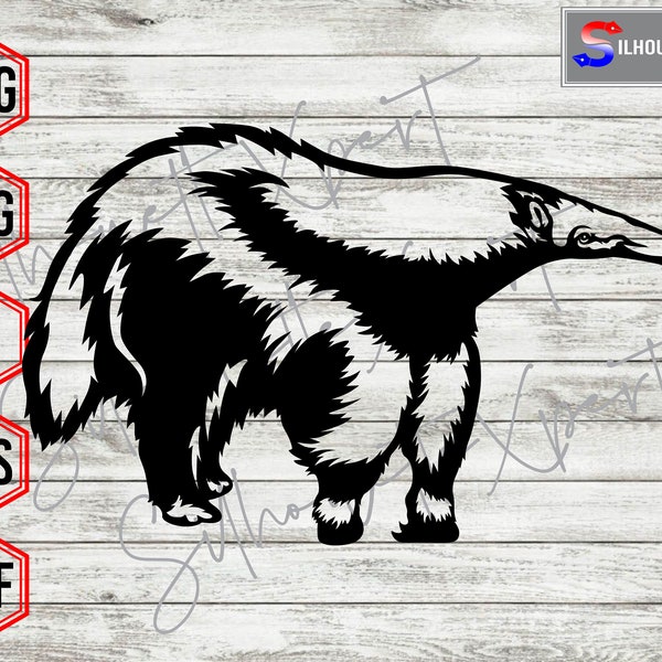 Sideview Anteater svg, anteater Silhouette, Anteater clipart - Cricut, CNC, Laser, Vinyl Cutter, Decal Sticker, T-Shirt File.