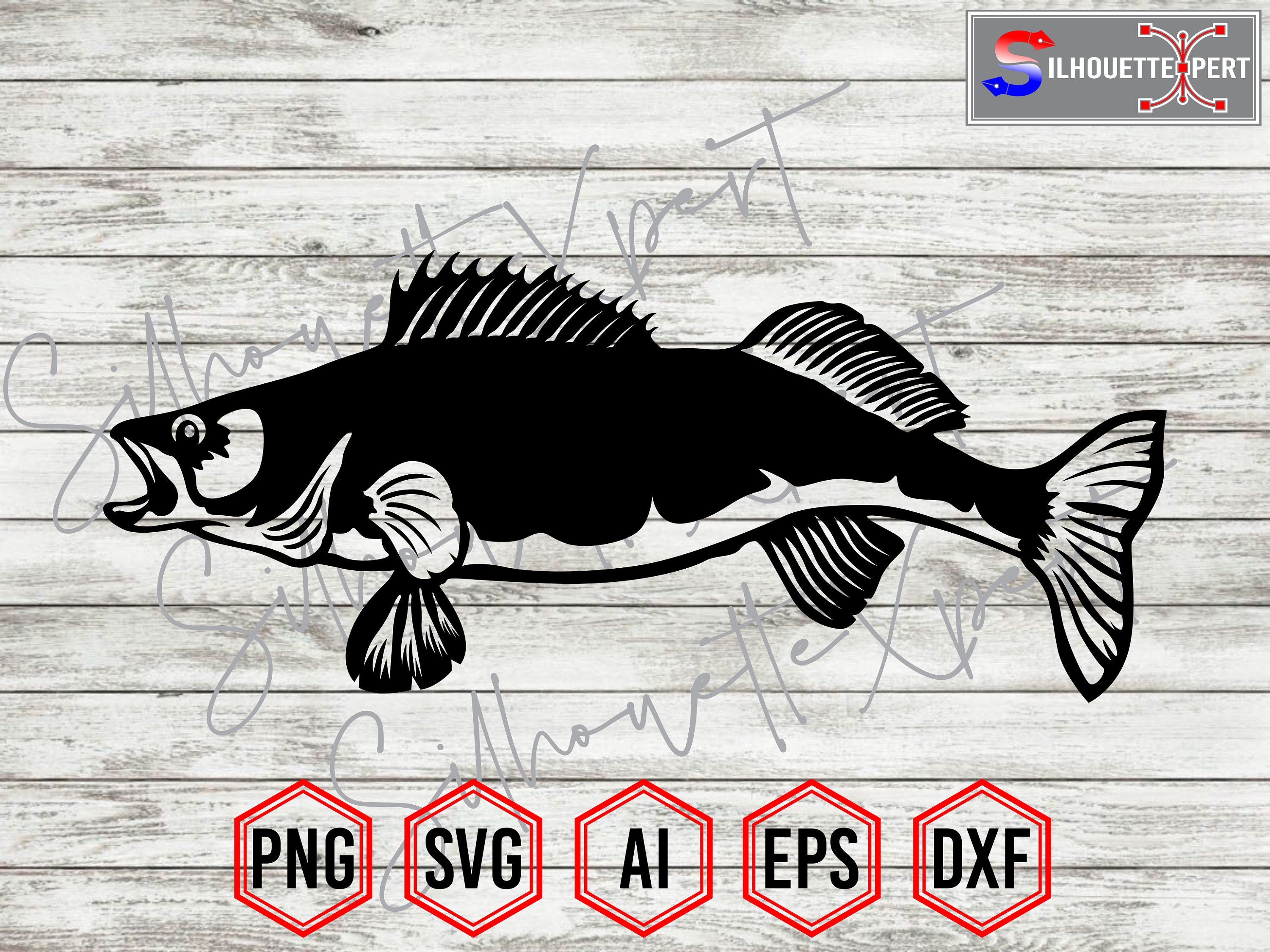 Walleye Svg Fishing Svg Fish Svg Vector Clipart - Etsy