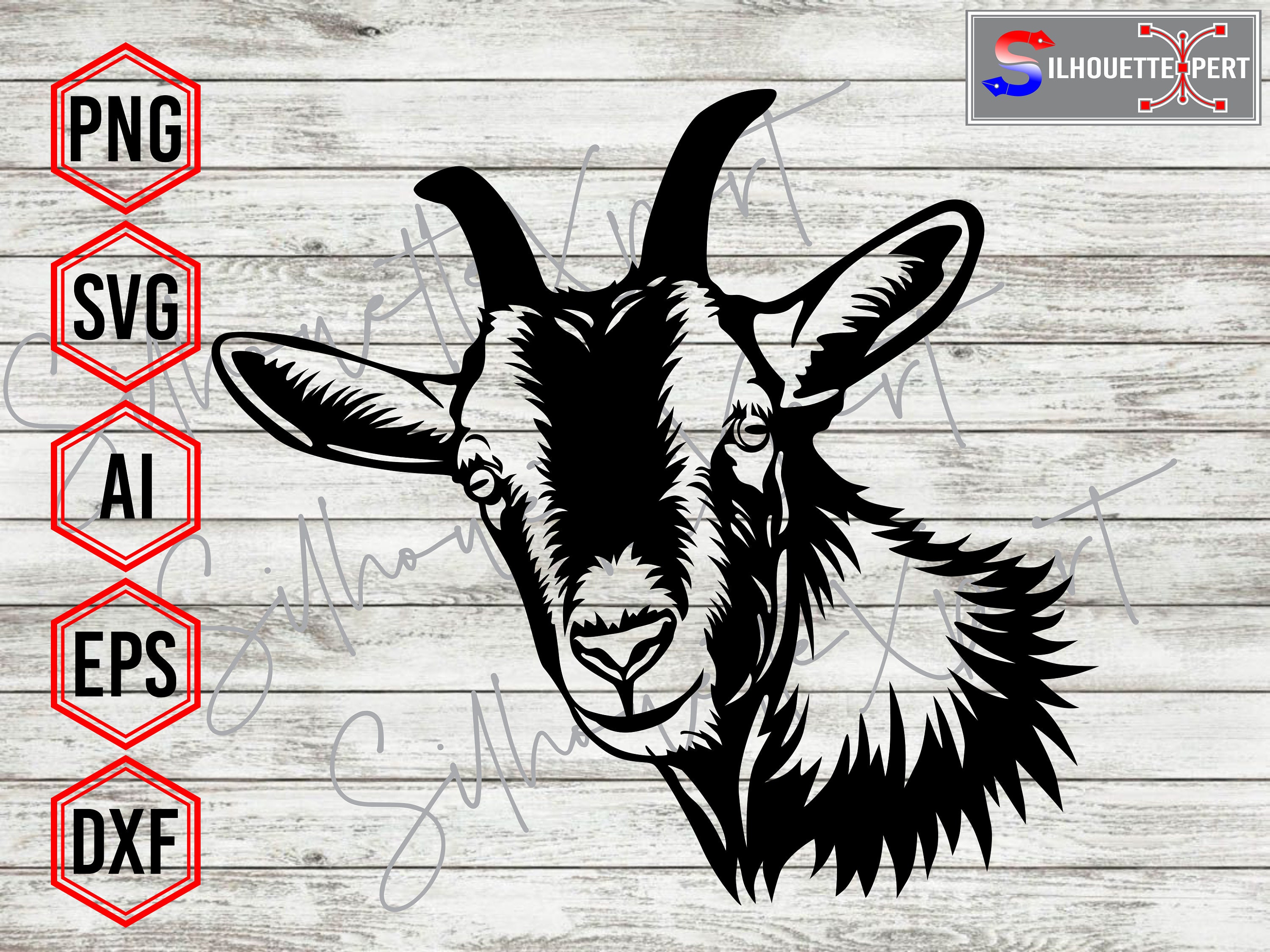 Goat Head Svg Goat Face Svg Farm Animal Svg Vector - Etsy Australia