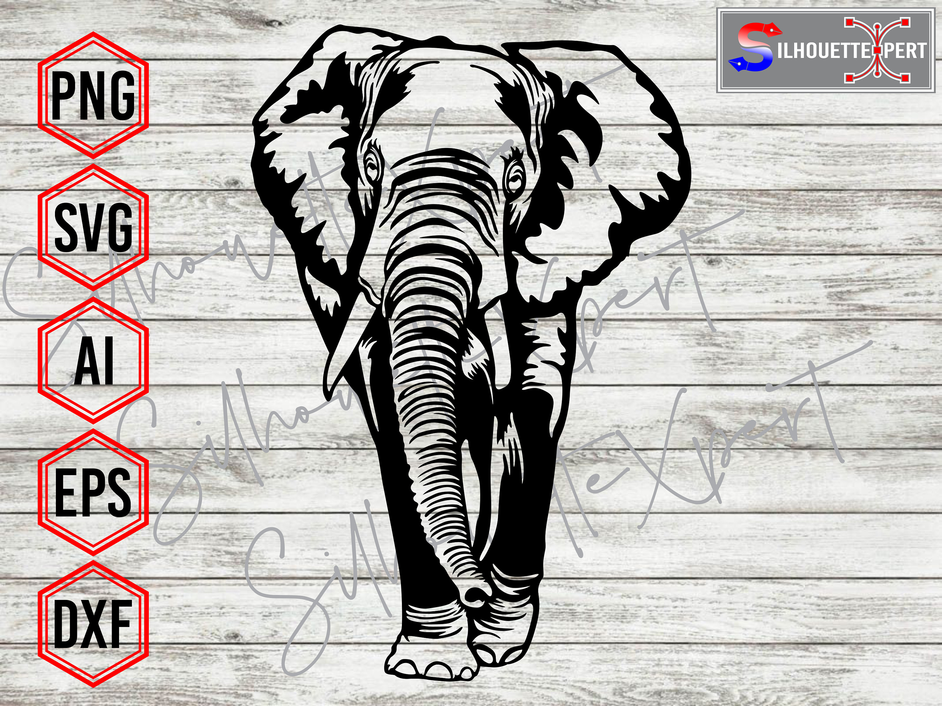 Elephant Svg Elephant Face Svg Elephant Silhouette Etsy