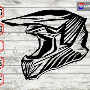 Helmet svg, Motorcycle svg - Cricut, CNC, Laser, Vinyl Cutter, Decal Sticker, T-Shirt File.