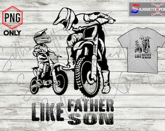 Tale padre tale figlio, Motocross png - Download digitali istantanei
