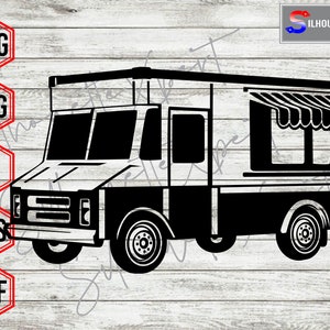 Food Cart svg, Food Truck svg, Street Vendor svg, Street Food Stand - Clipart, Cricut, CNC, Vinyl Cutter, Decal Sticker, T-Shirt Datei.