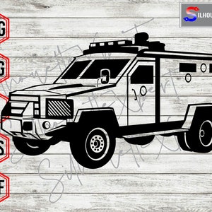 Armored Truck svg, Armored Vehicle svg - Clipart, Cricut, CNC, Vinyl Cutter, Decal Sticker, T-Shirt File.