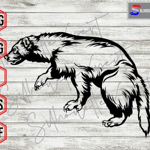Wolverine svg,, Animal svg, Wildlife svg - Clipart, Cricut, CNC, Vinyl Cutter, Decal Sticker, T-Shirt File.
