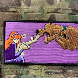 SCOOB, NO! | Embroidered Morale Patch with Hook and Loop for Armor, Plate Carrier, Hat, Tactical or Range Bag, Airsoft, Backpack, Gear, Army