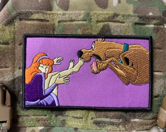 SCOOB, NO! | Embroidered Morale Patch with Hook and Loop for Armor, Plate Carrier, Hat, Tactical or Range Bag, Airsoft, Backpack, Gear, Army