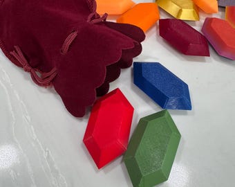 Legend of Zelda Rupee: 3D Printed Cosplay Prop, Gaming Decor