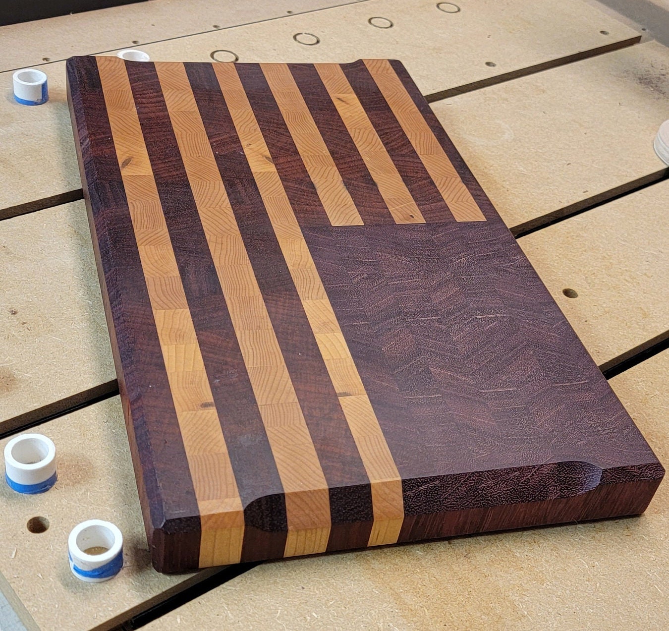 US Flag End Grain Cutting Board Etsy
