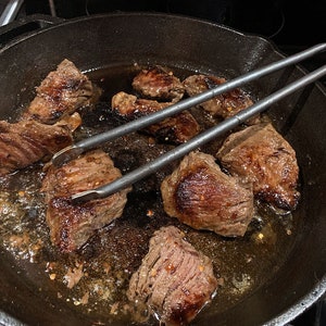 tongs for cast iron pans