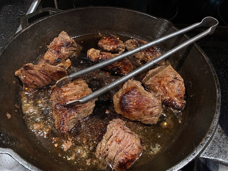 tongs for cast iron pans