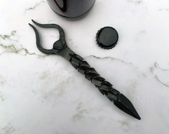 Hand-forged Dragon Scale Beer Bottle Opener