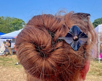Hand-forged Flower Hair Stick