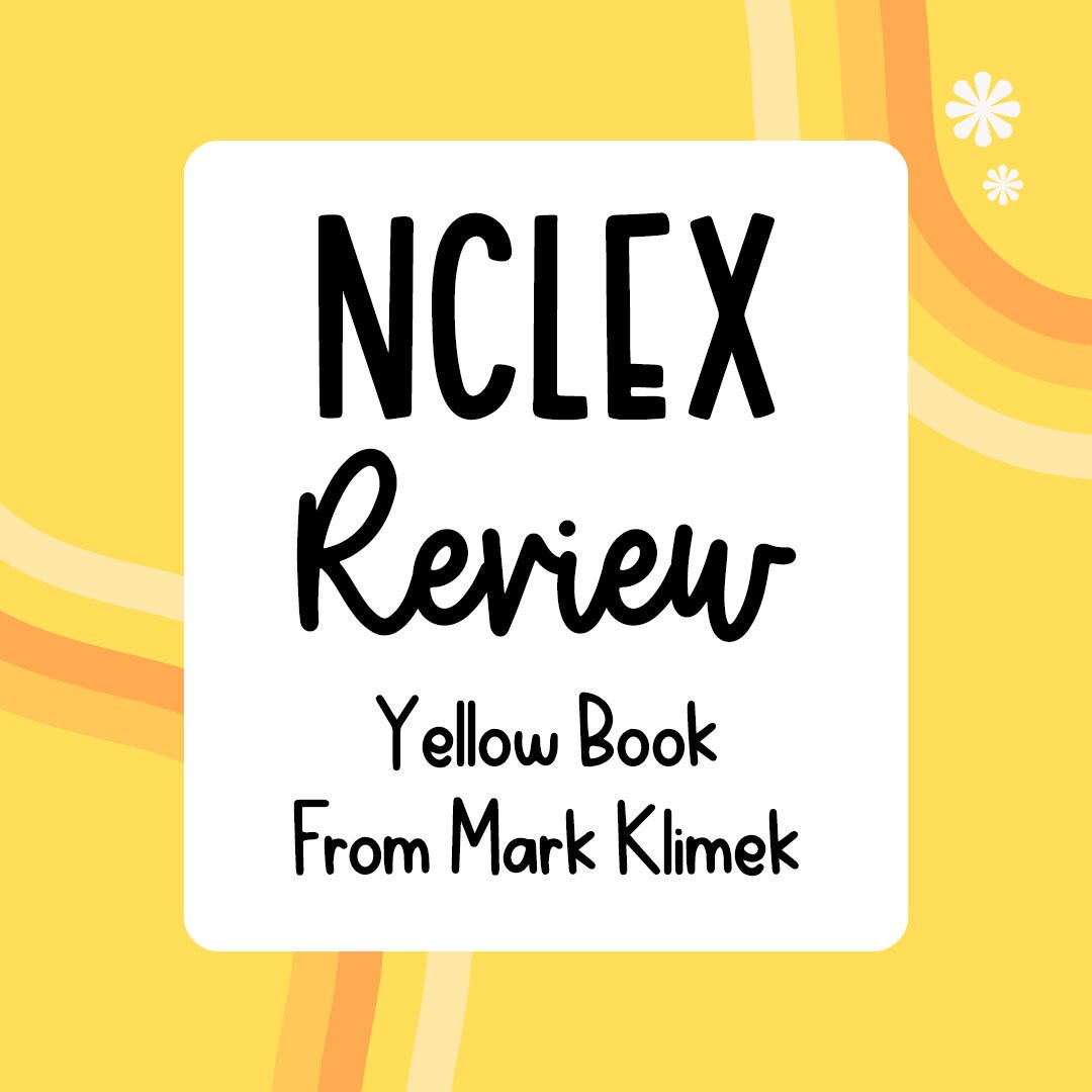 NCLEX Review, Yellow Book, Mark Klimek, PDF, Nurse, Nursing Student