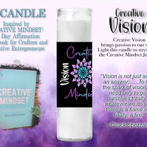 Kaars, Visie Kaars, Gebedskaars, 7-daagse kaars, Creatief, Mindfulness, Reis