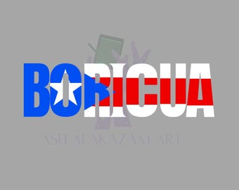Boricua Puerto Rican Flag SVG & PNG - DIY Crafts (Digital Download)