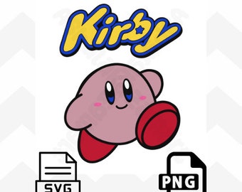 Kirby Art SVG and PNG Bundle for Cricut and Printing