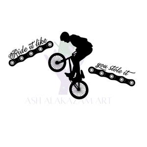BMX SVG & PNG Instant Digital Download - bmx Bike Clipart - bmx Racing Illustrations-diy Projects Crafting