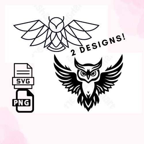 Owl Design SVG and PNG Bundle for Cricut and Printing