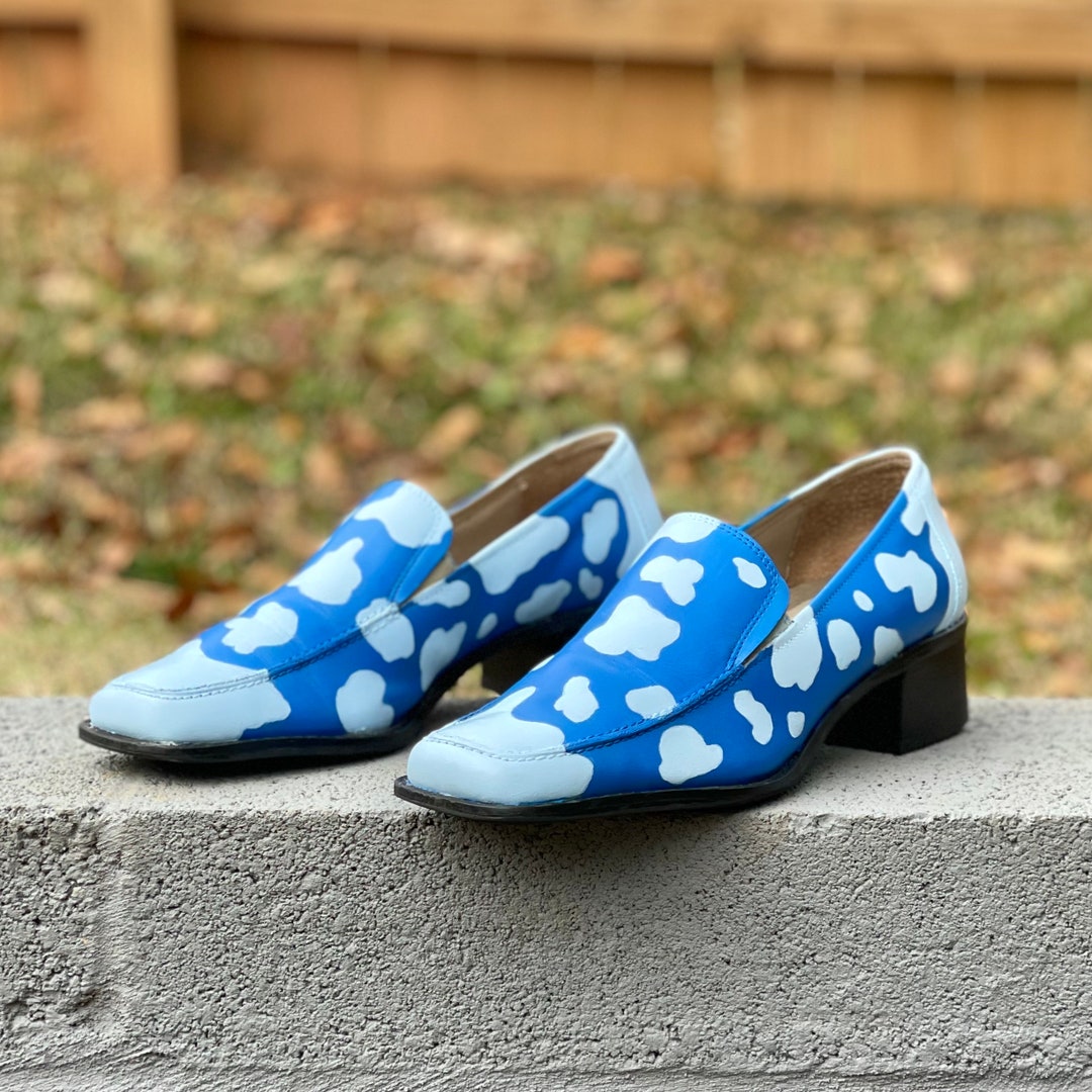 Handpainted Vintage Loafers Etsy