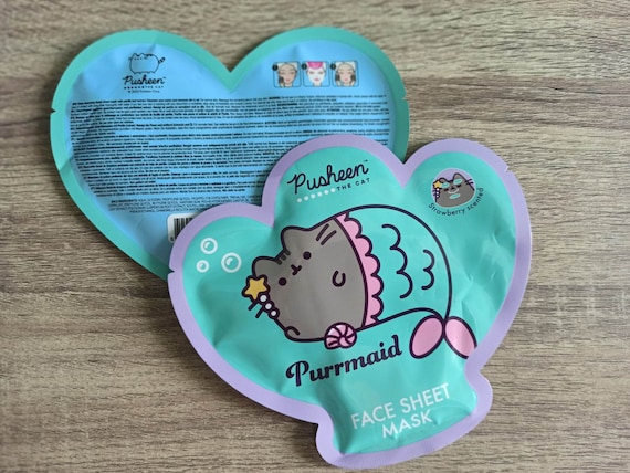 Set of 2 Pusheen the Cat Hydrating Face Masks pusheen Daydream and Pusheen Purmaid Etsy Canada