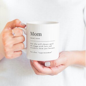 Dog Mom Statement Mug Dog Lover Mug Dog Dad Gift Custom Portrait Mug Personalized Pet Mug Customized Gift Coffee Mug Dog Lovers Ceramic Mug