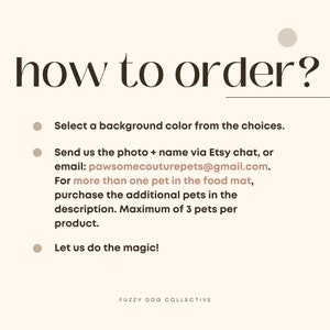 Personalized Dog Mat with Dog Portrait + Name, Dog Feeding Mat, Personalized Pet Mat, Dog Food Mat, Pet Bowl Mat imagem 4