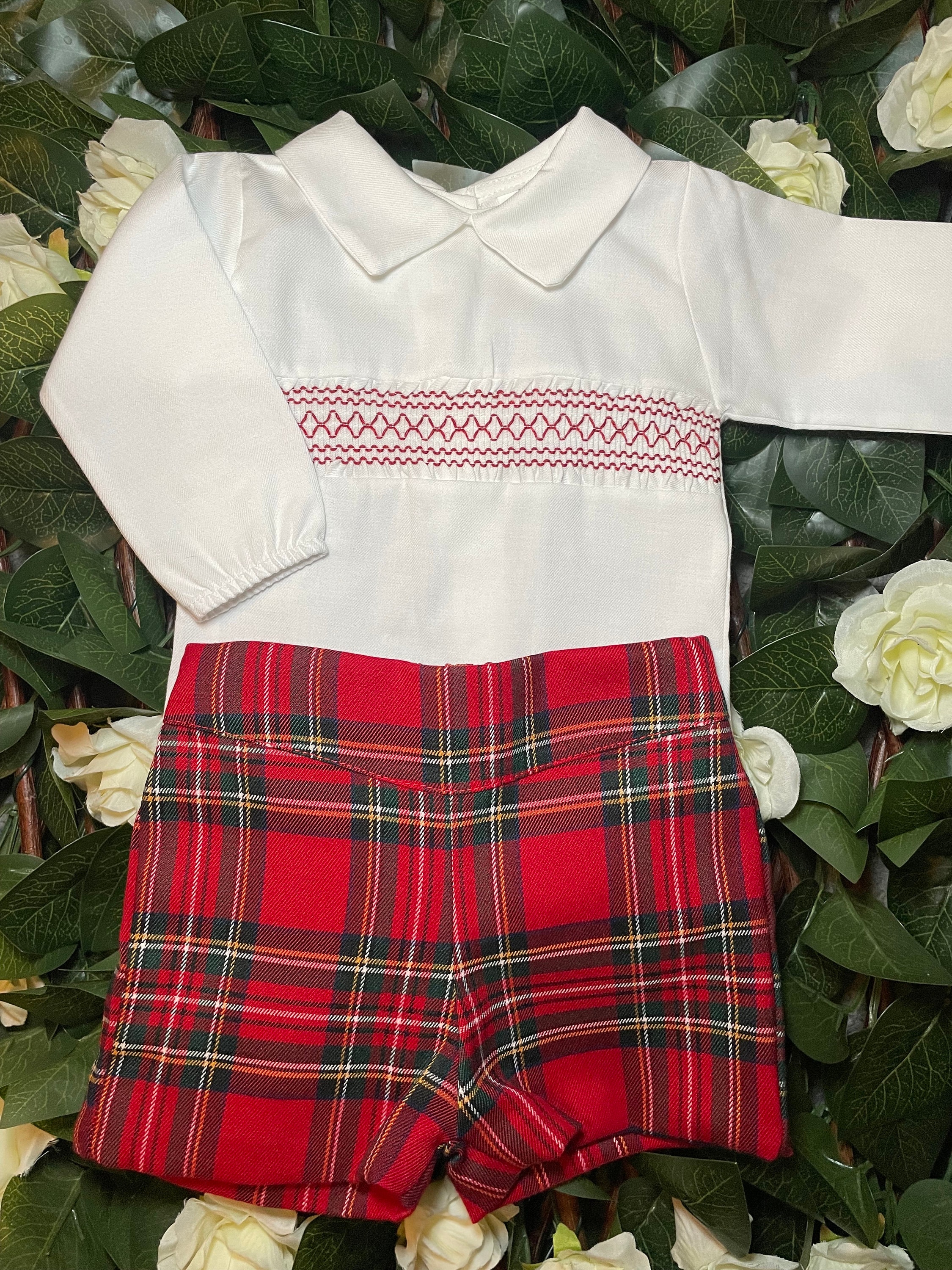 Tartan Christmas Outfit for Baby Boys UK