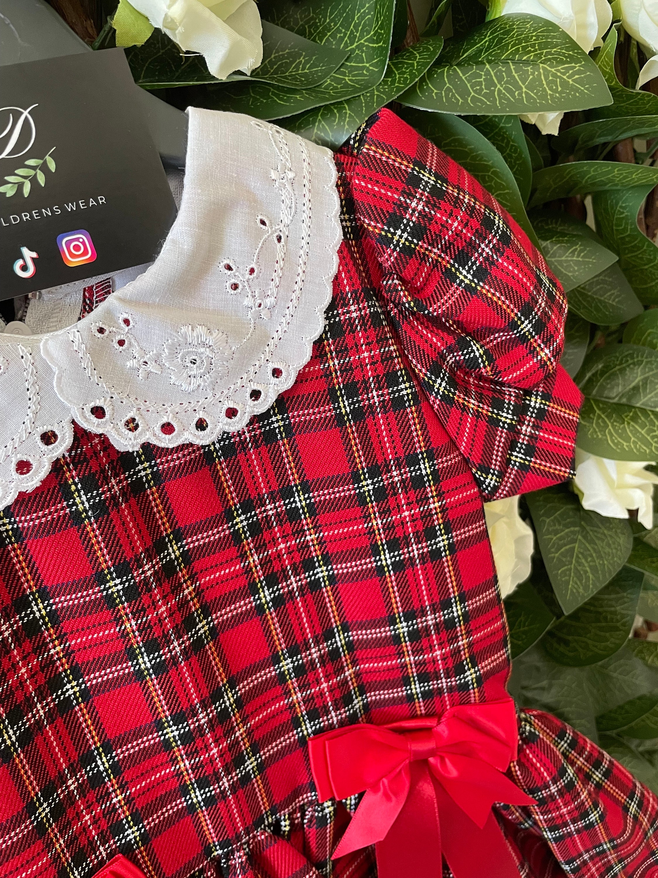 spanish style christmas dresses Granlei Tartan Girls Dress, Christmas Spanish Wear, Children's Clothing Arabella's Baby Boutique