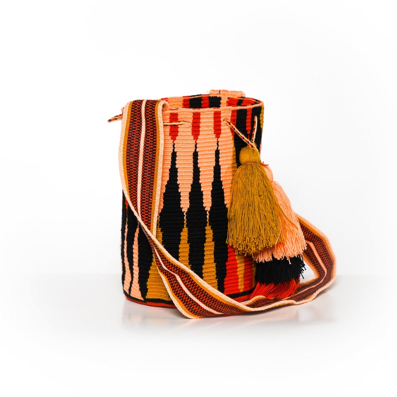 WOVEN BAG WAYUU Mochila Bags Cross Body Bag Brown Orange Etsy
