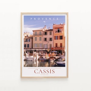 Affiche Provence – Póster Cassis, Marsella / Photographie Argentique, Paysages Méditerranéens