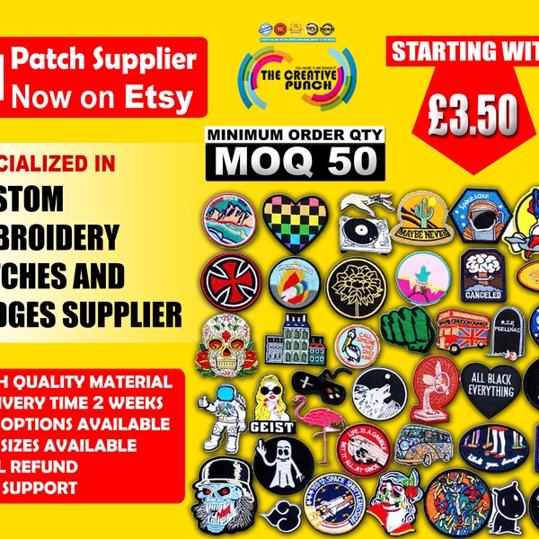 Custom Velcro Patch Etsy UK