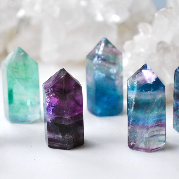 Fluorite Geode Tower • Fluorite • Positive Stone • Ethically Sourced • Crystals •