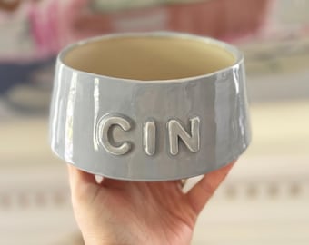 Personalized Handmade Dog Bowl